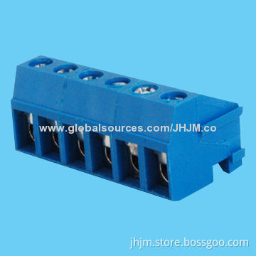Female type terminal connectors with 5/10mm pitch, 2-24 ways, blue color, machine PCB soldering